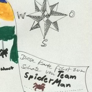 Karte zum Schatz von "Team Spiderman"