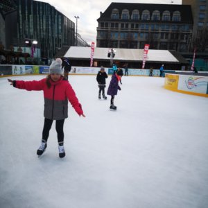 Eislaufen auf dem Augustusplatz