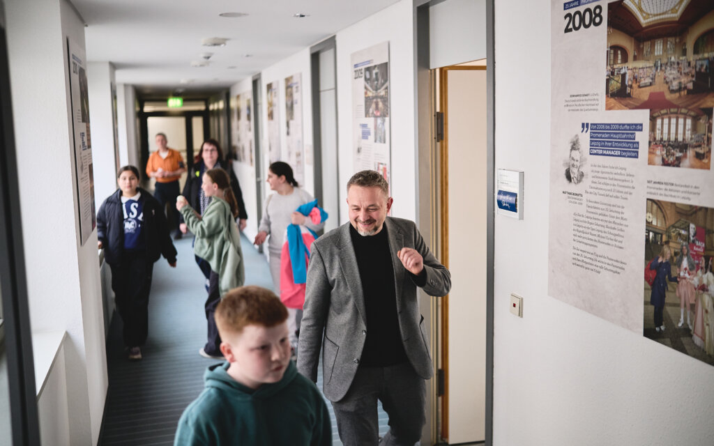  Wunderfinder bei der Führung im Leipziger Hauptbahnhof / Foto: Daniel Reiche